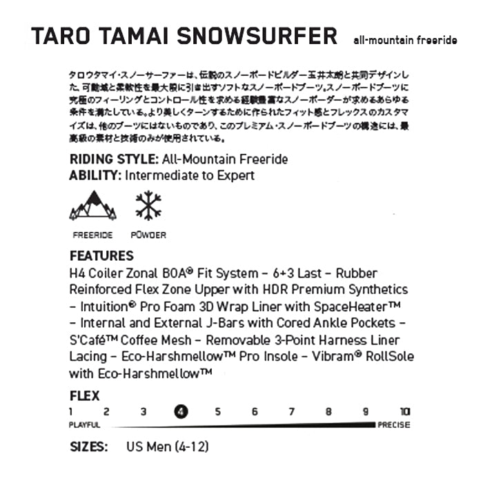 25-26 K2 TARO TAMAI SNOWSURFER DARK GREY スノーボード 早期予約