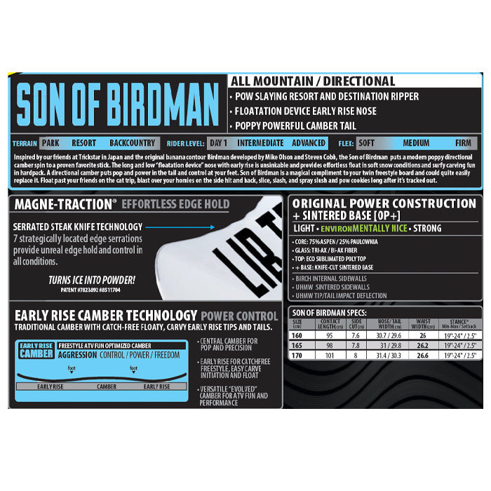 25-26 LIBTECH SON OF BIRDMAN  スノーボード 早期予約