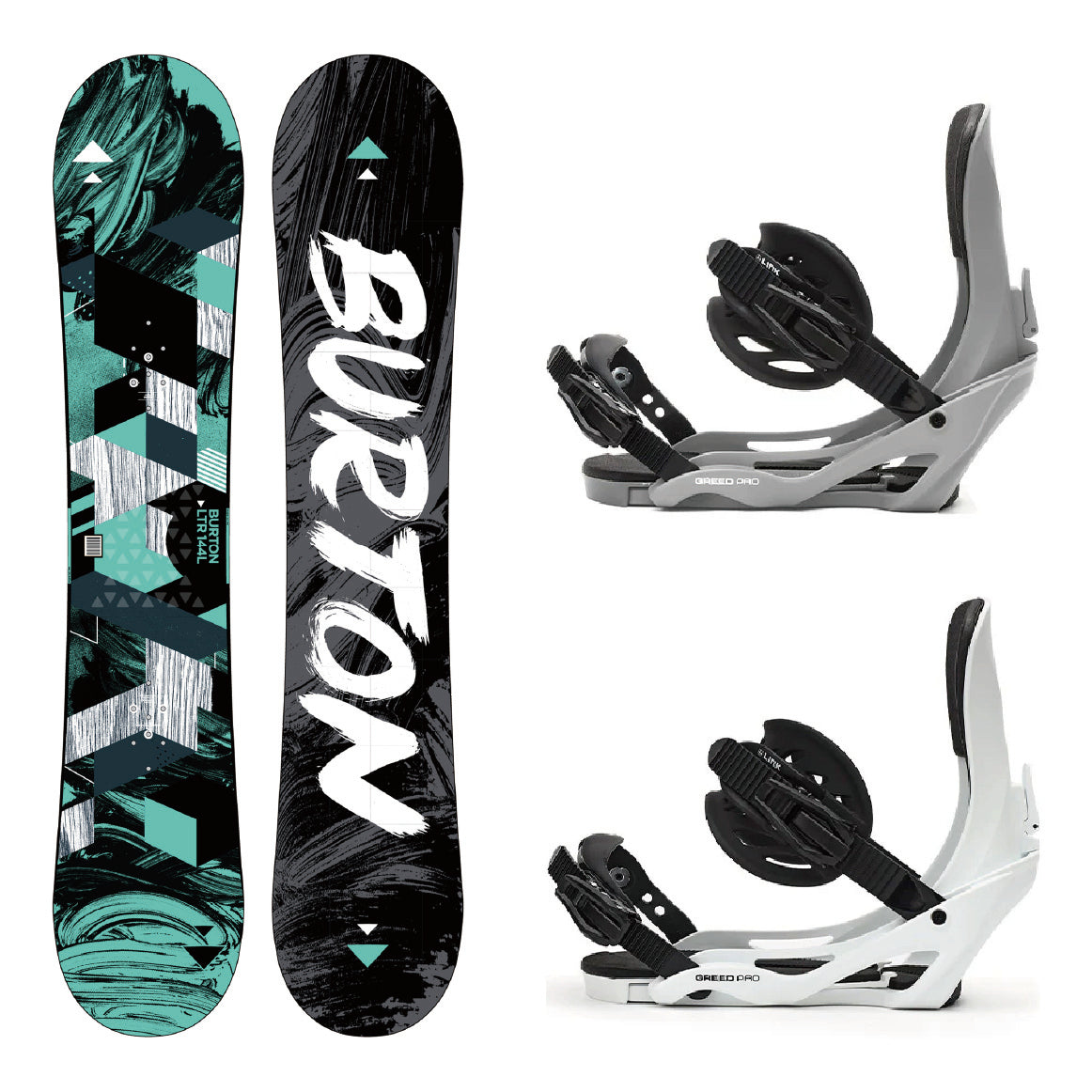 BURTON バートン LTR-L 中古 & LINK リンク GREED PRO 25-26 2-piece set