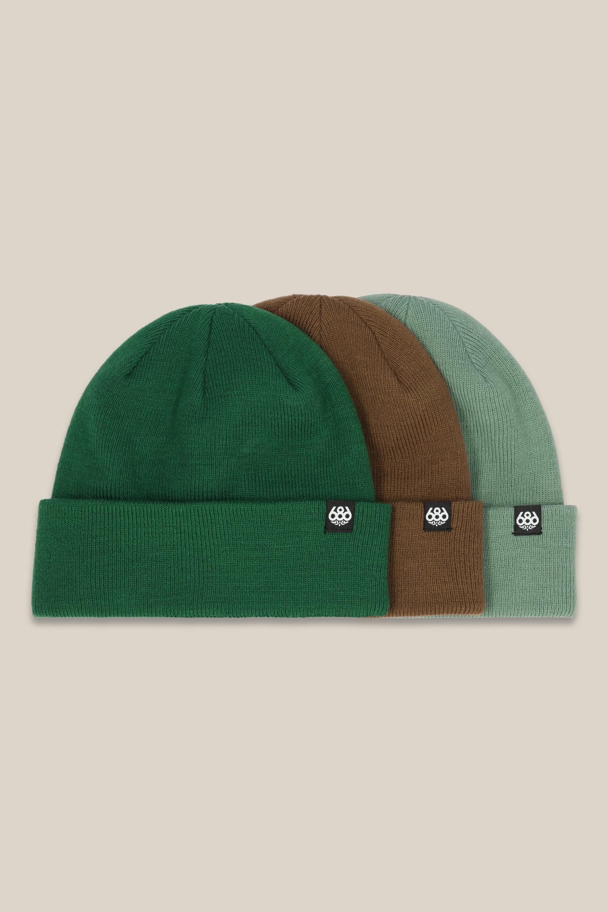 スノーボード アクセサリー シックスエイトシックス 686 686 STANDARD ROLL UP BEANIE - (3-Pack) ASSORTED 2 25-26 送料無料 日本正規品 予約商品 店頭受け取り可能
