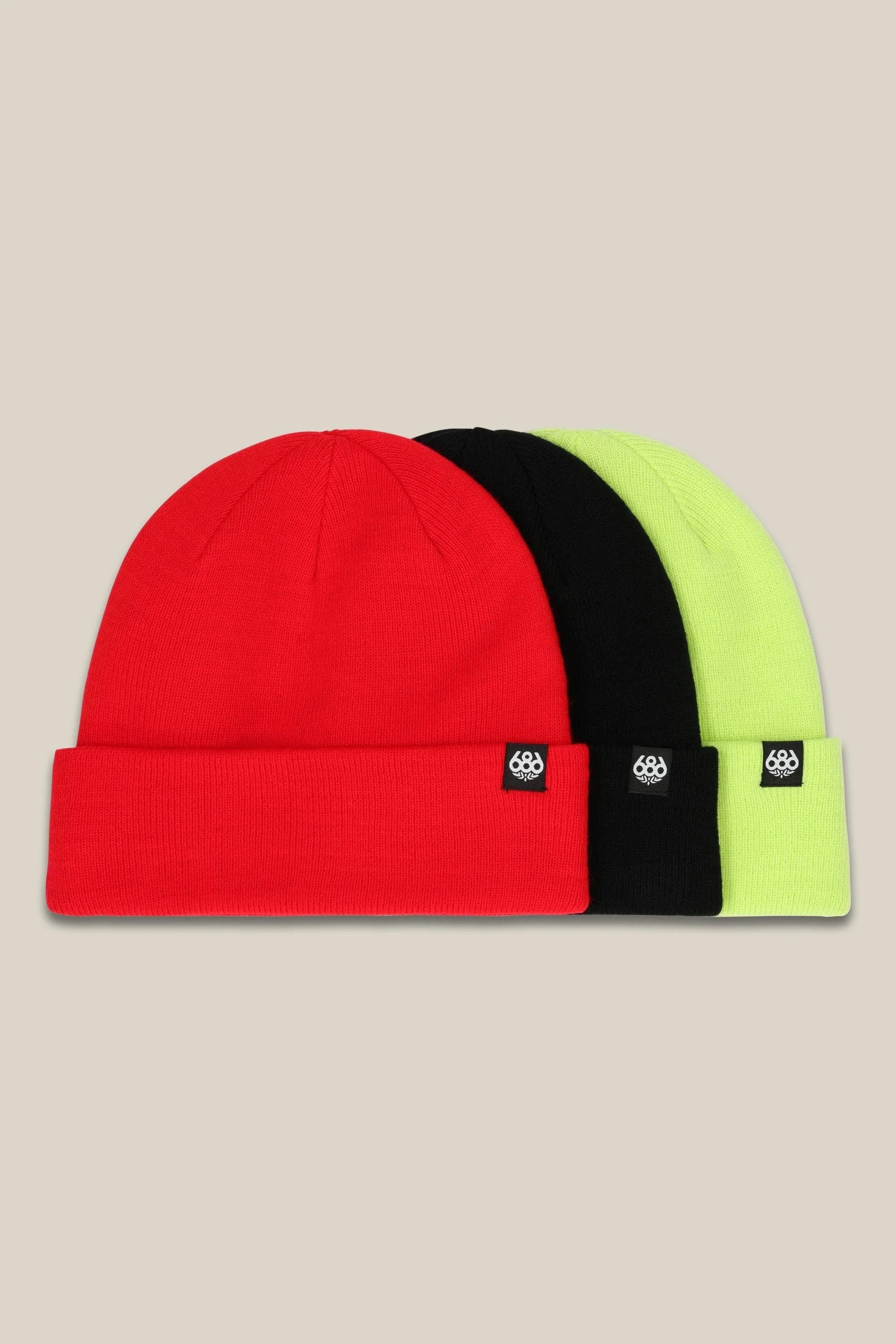 スノーボード アクセサリー シックスエイトシックス 686 686 STANDARD ROLL UP BEANIE - (3-Pack) MULTI 25-26 送料無料 日本正規品 予約商品 店頭受け取り可能