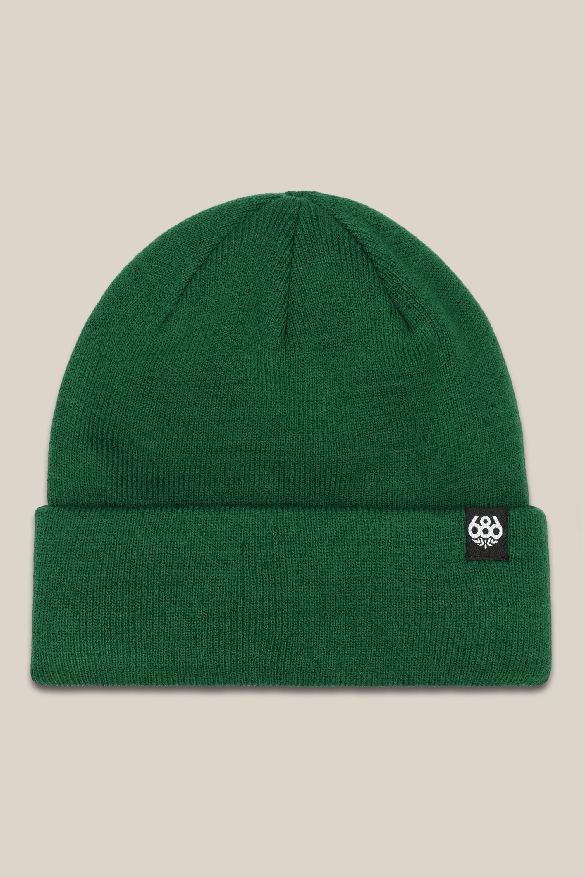 スノーボード アクセサリー シックスエイトシックス 686 686 STANDARD ROLL UP BEANIE EMERALD GREEN 25-26 送料無料 日本正規品 予約商品 店頭受け取り可能