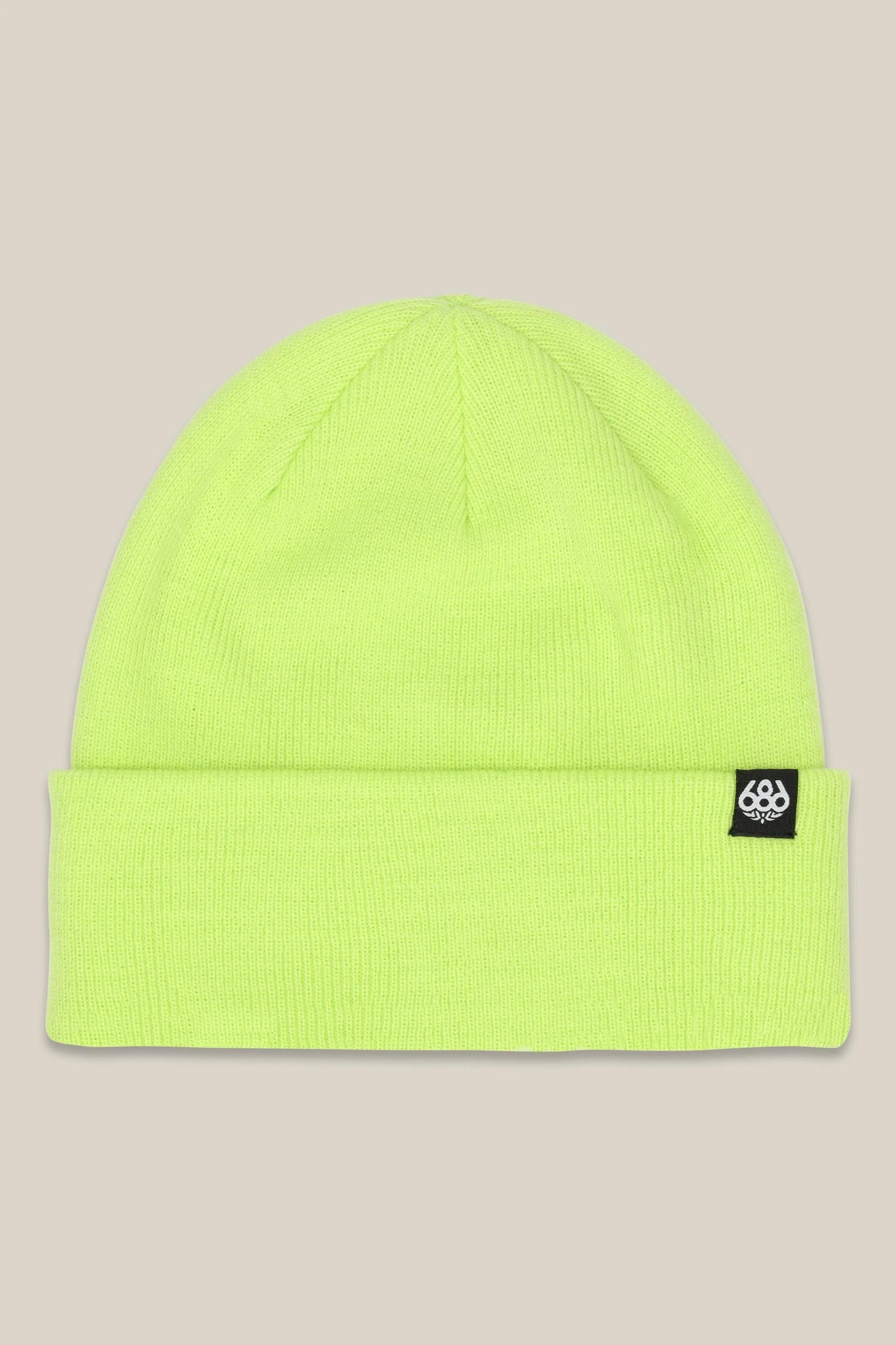 スノーボード アクセサリー シックスエイトシックス 686 686 STANDARD ROLL UP BEANIE LIME 25-26 送料無料 日本正規品 予約商品 店頭受け取り可能