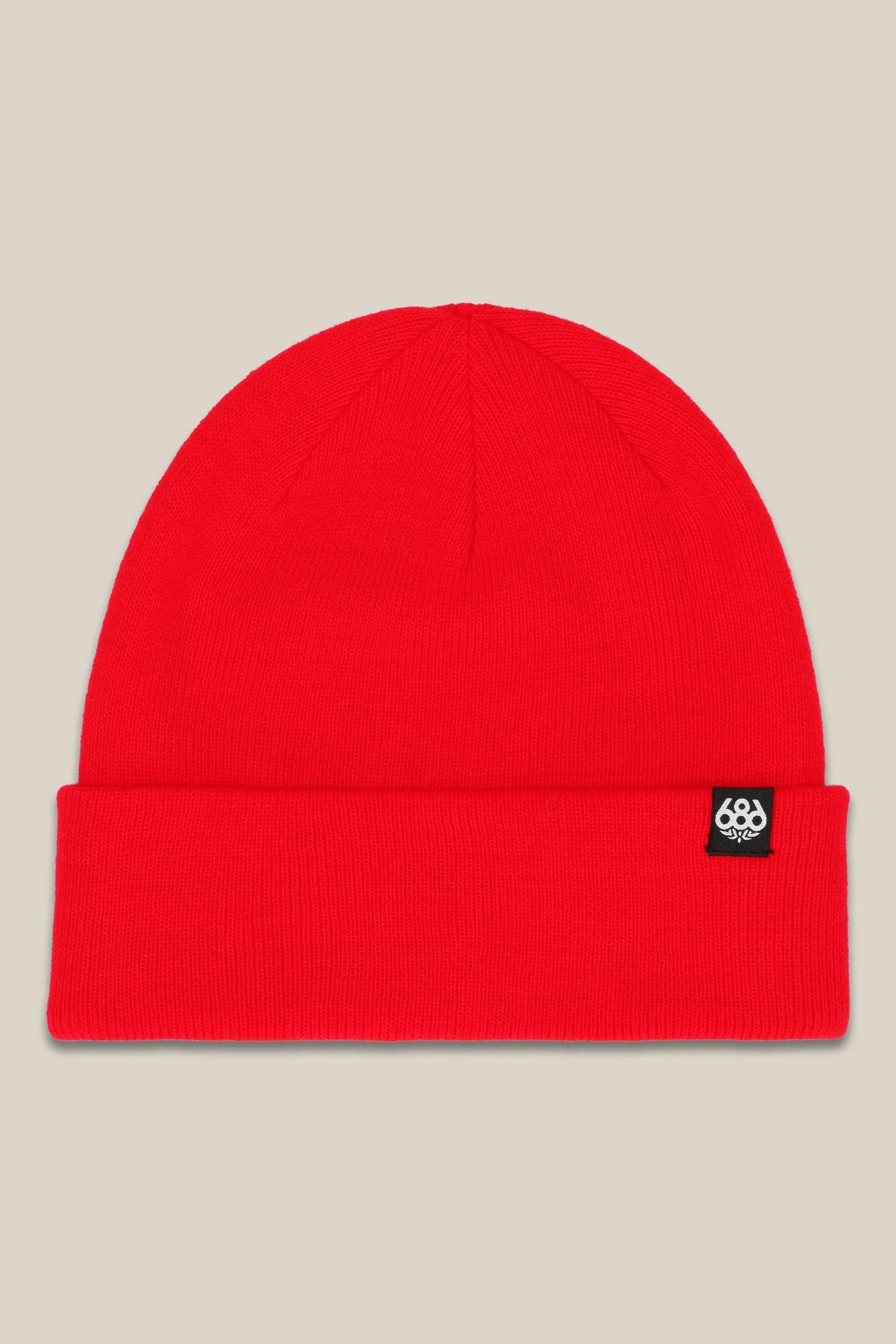 スノーボード アクセサリー シックスエイトシックス 686 686 STANDARD ROLL UP BEANIE RED 25-26 送料無料 日本正規品 予約商品 店頭受け取り可能