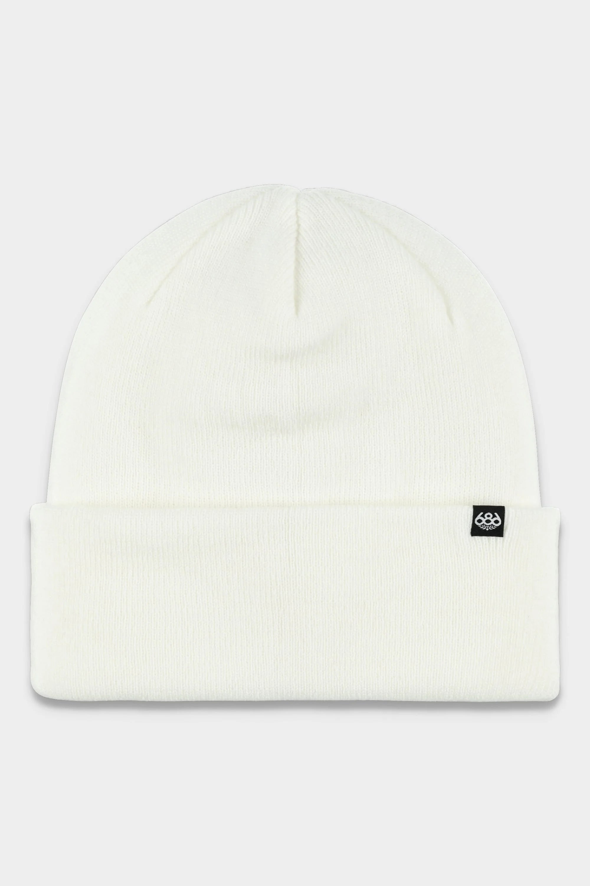 スノーボード アクセサリー シックスエイトシックス 686 686 STANDARD ROLL UP BEANIE WHITE 25-26 送料無料 日本正規品 予約商品 店頭受け取り可能