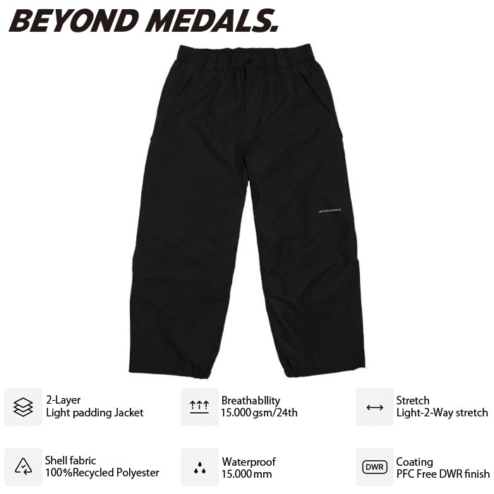 BEYOND MEDALS ウェア ビヨンド メダルズ  Nostalgia Pants 2L Black 23226315 26-27 スノーボードウェア 日本正規品