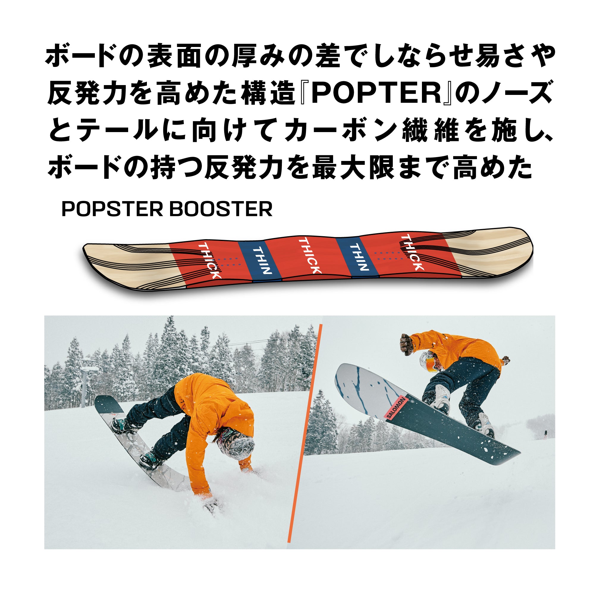 SALOMON スノーボード サロモン OVERCAST L45566400 26-27 板 日本正規品