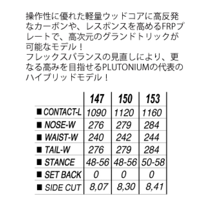 25-26 PLUTONIUM BRAIN type-C  スノーボード 早期予約