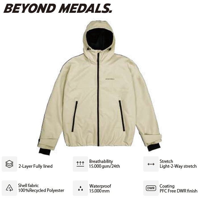 BEYOND MEDALS ウェア ビヨンド メダルズ  Park Jacket 2L Beige 23226317 26-27 スノーボードウェア 日本正規品