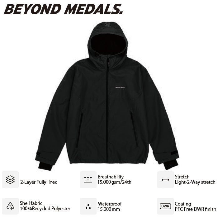 BEYOND MEDALS ウェア ビヨンド メダルズ  Park Jacket 2L Black 23226317 26-27 スノーボードウェア 日本正規品