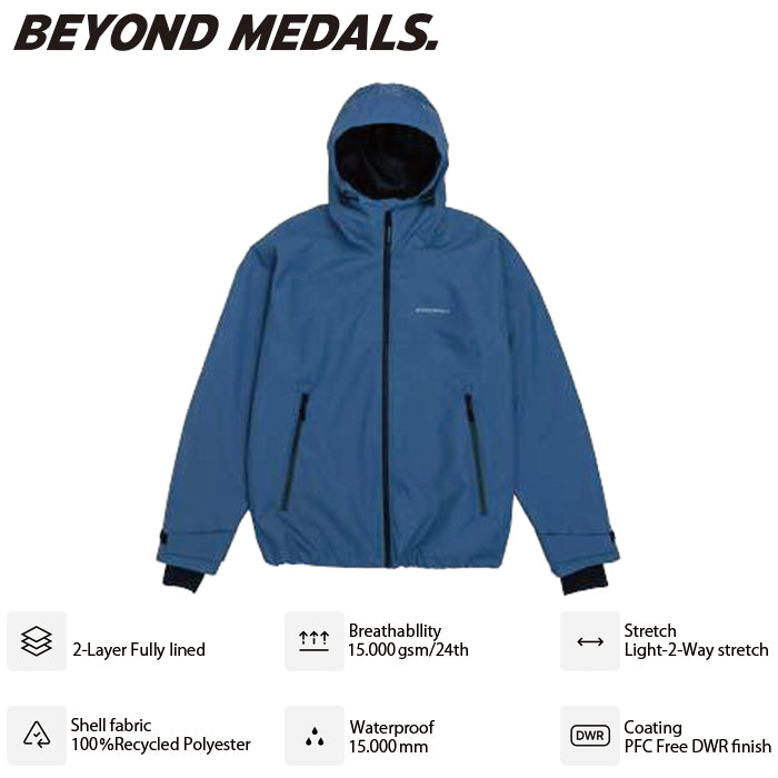 BEYOND MEDALS ウェア ビヨンド メダルズ  Park Jacket 2L Blue 23226317 26-27 スノーボードウェア 日本正規品