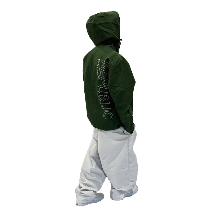 スノーボード ウェア リパブリック REPUBLIC WIDE EAZY PANTS White 送料無料 日本正規品 予約商品 店頭受け取り可能