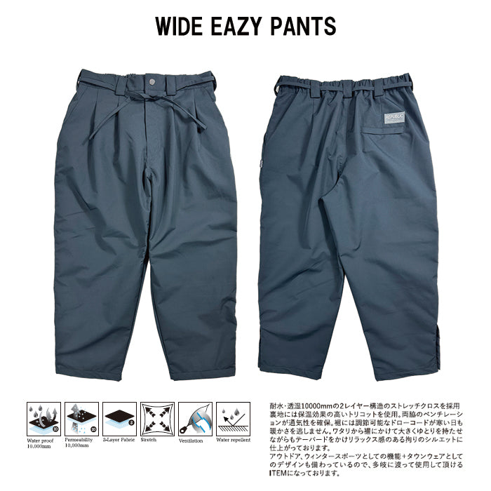 スノーボード ウェア リパブリック REPUBLIC WIDE EAZY PANTS Black 送料無料 日本正規品 予約商品 店頭受け取り可能