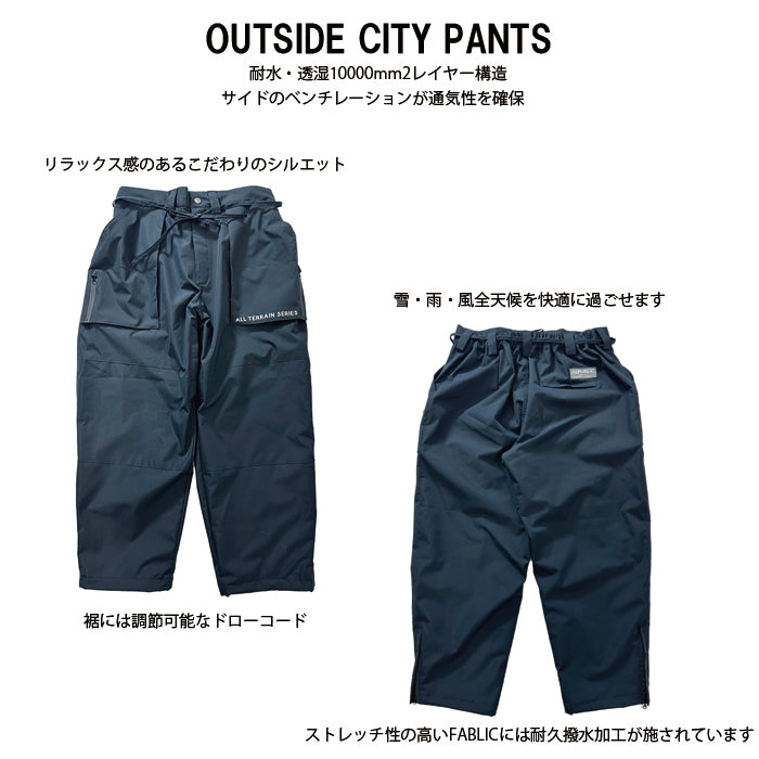 スノーボード ウェア リパブリック REPUBLIC OUTSIDE CITY PANTS Black 送料無料 日本正規品 予約商品 店頭受け取り可能