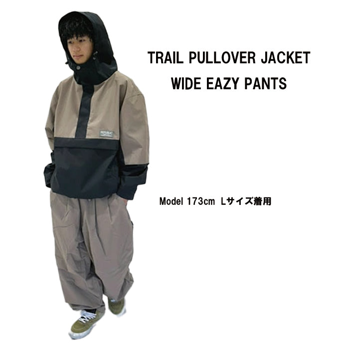 スノーボード ウェア リパブリック REPUBLIC TRAIL PULLOVER JACKET Black/Mocha 送料無料 日本正規品 予約商品 店頭受け取り可能