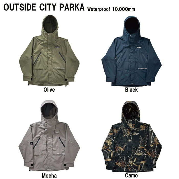 REPUBLIC リパブリックスノーボードウェアXLサイズ - Mocha スノーボード ウェア リパブリック REPUBLIC OUTSIDE CITY PARKA Mocha