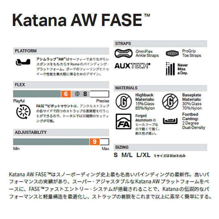 25-26 ROME KATANA AW FASE TEAM スノーボード 早期予約