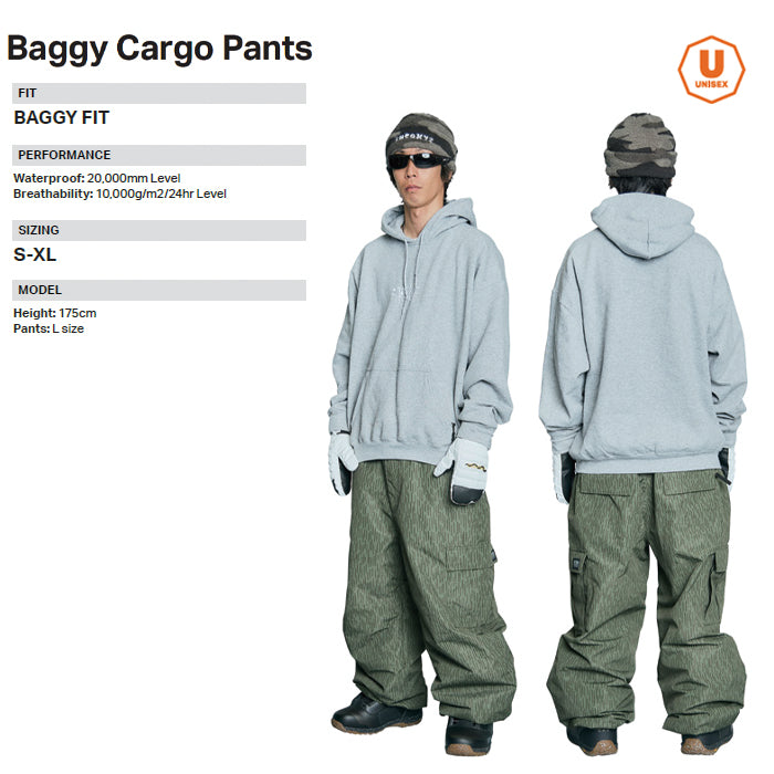 スノーボード ウェア ローム ROME BAGGY CARGO Pants RAIN CAMO 25-26 送料無料 日本正規品