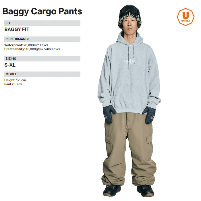 スノーボード ウェア ローム ROME BAGGY CARGO Pants BRONZE 25-26 送料無料 日本正規品