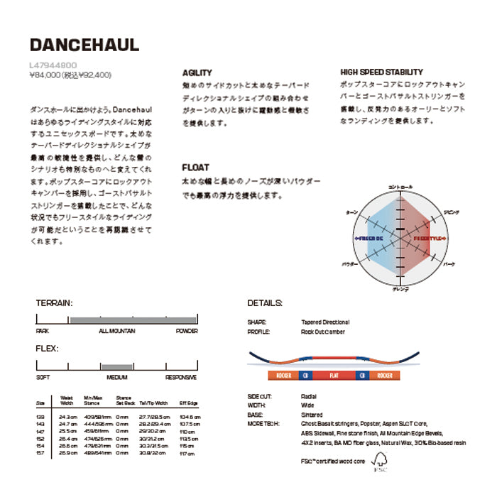 25-26 SALOMON DANCEHAUL   スノーボード 早期予約