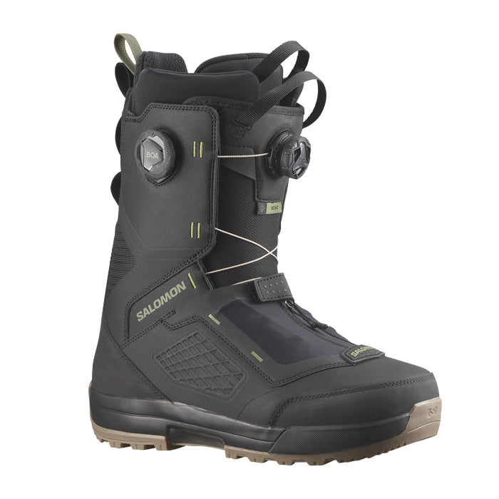 25-26 SALOMON ECHO DUAL BOA WIDE BLACK / BLACK / DEEP LICHEN GREEN スノーボード 早期予約
