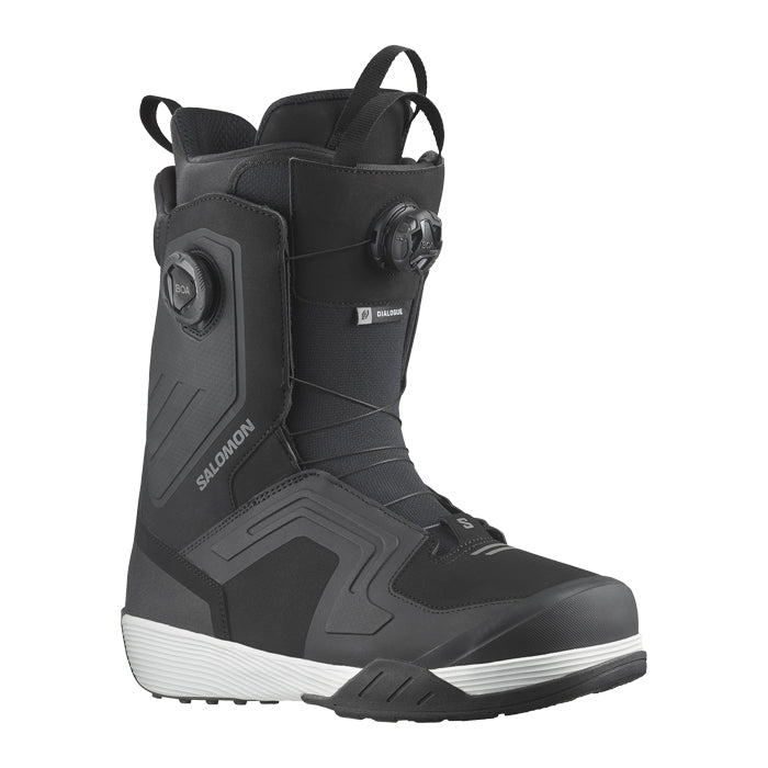 25-26 SALOMON DIALOGUE DUAL BOA WIDE BLACK / BLACK / WHITE スノーボード 早期予約