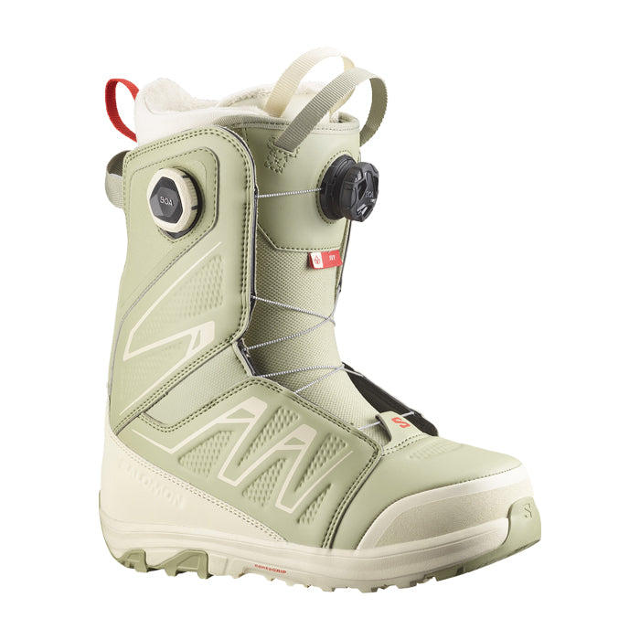 25-26 SALOMON IVY BOA SJ BOA TEA / ALMOND MILK / FIERY RED スノーボード 早期予約