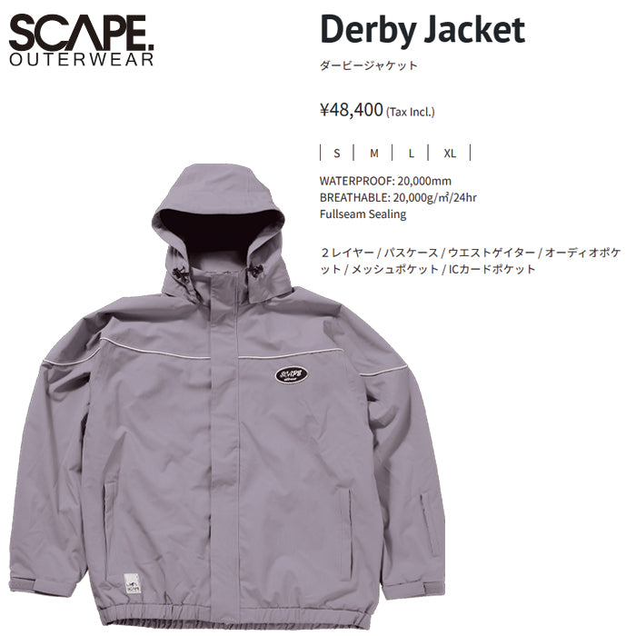 25-26 SCAPE  DERBY JACKET  SMOKE VIOLET 25-26