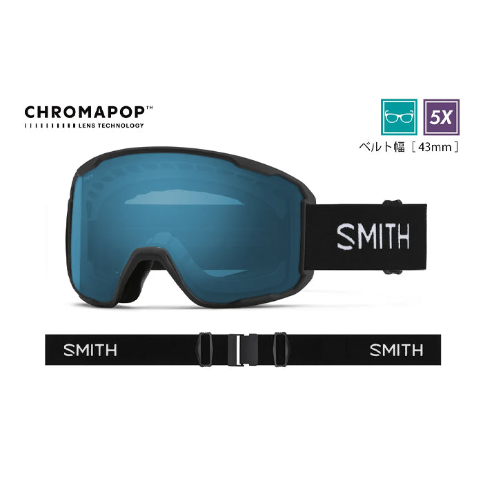 スノーボード ゴーグル スミス SMITH PREVIEW BLACK 25-26 送料無料 日本正規品 予約商品 店頭受け取り可能