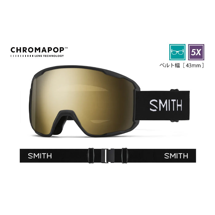 スノーボード ゴーグル スミス SMITH PREVIEW BLACK 25-26 送料無料 日本正規品 予約商品 店頭受け取り可能