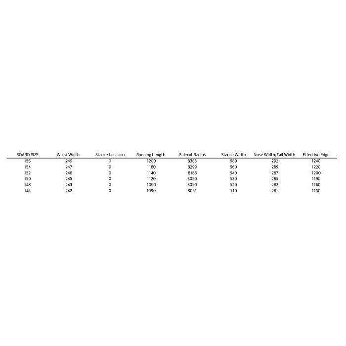 SPREAD スプレッド ZERO 25-26 スノーボード ボード