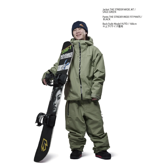 REW ウェア アールイーダブリュー STRIDER WIDE JKT 23 26-27 スノーボードウェア 日本正規品