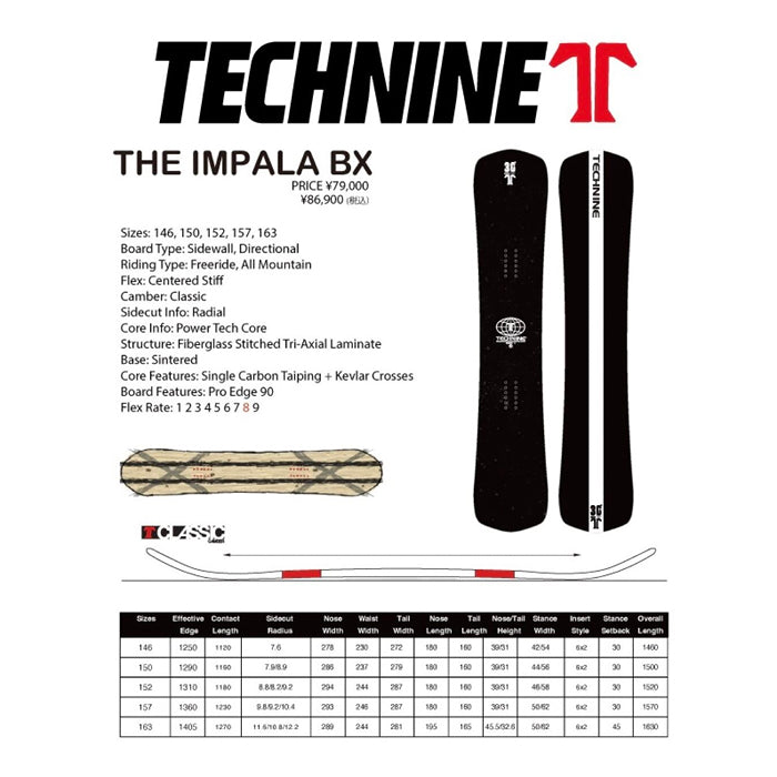 スノーボード ボード  ティーナイン T9 THE IMPALA   25-26 送料無料 日本正規品 予約商品 店頭受け取り可能