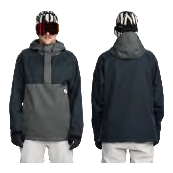 25-26 VOLCOM HOSSEGOR 20K PULLOVER BLK-BLACK スノーボード 日本正規品 早期予約