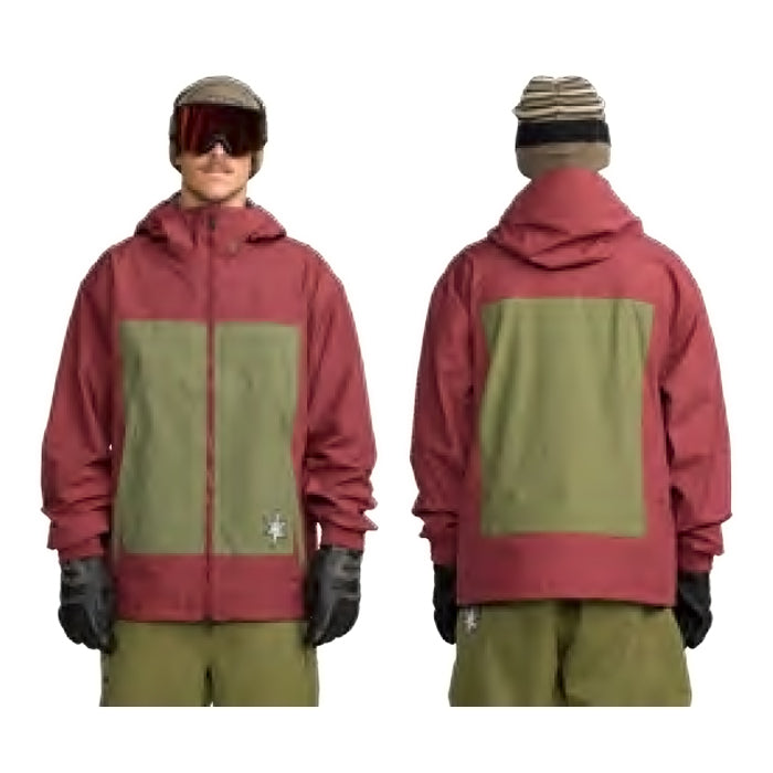 25-26 VOLCOM ARTHUR 3L JACKET BTR-BURNT RED スノーボード 日本正規品 早期予約