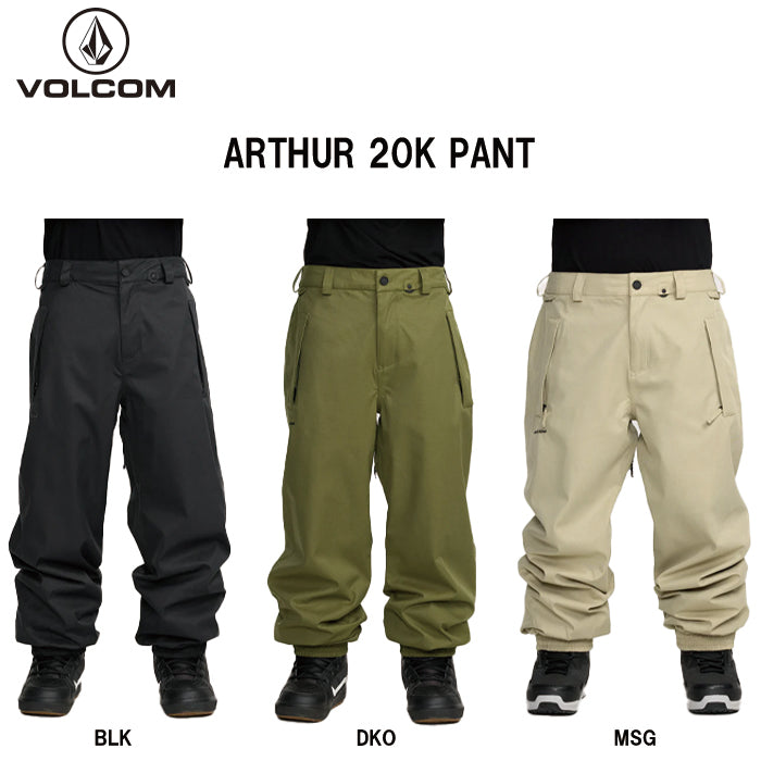 25-26 VOLCOM ARTHUR 20K PANT MSG-MOSS GREEN 25-26