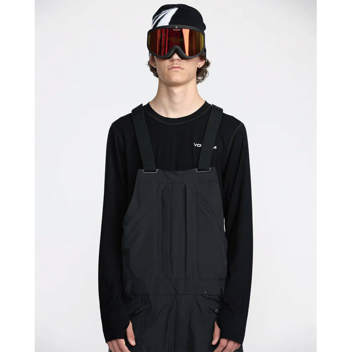 25-26 VOLCOM RAIN GORE-TEX BIB OVERALL BLK-BLACK 25-26