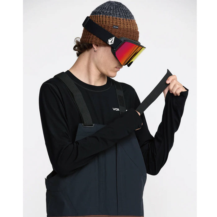 25-26 VOLCOM RAIN GORE-TEX BIB OVERALL BLK-BLACK 25-26