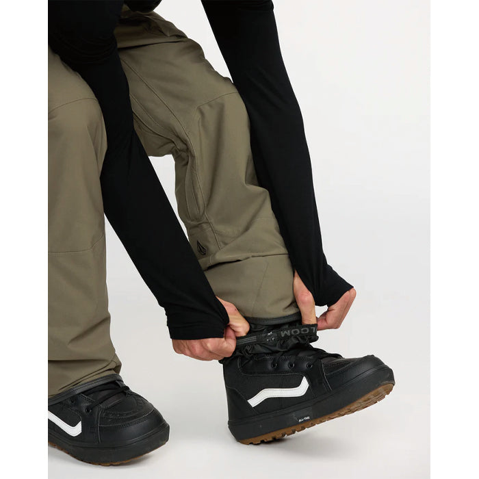 25-26 VOLCOM ROAN BIB OVERALL MIL-MILITARY 25-26