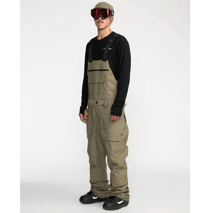 25-26 VOLCOM ROAN BIB OVERALL MIL-MILITARY 25-26