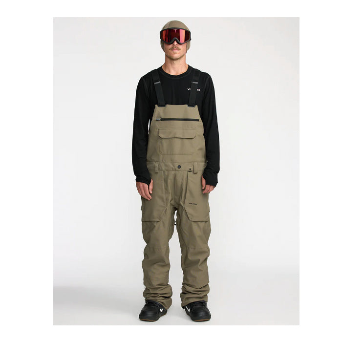 25-26 VOLCOM ROAN BIB OVERALL MIL-MILITARY 25-26