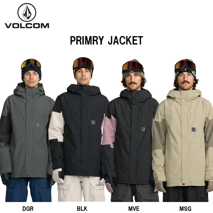 25-26 VOLCOM PRIMRY JACKET DGR-DARK GREY 25-26