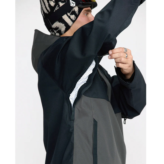 25-26 VOLCOM HOSSEGOR 20K PULLOVER BLK-BLACK 25-26