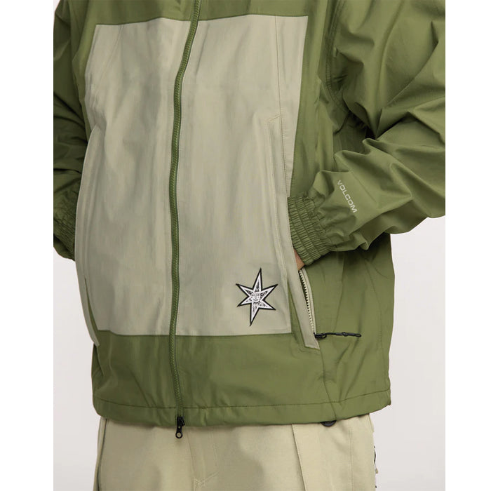 25-26 VOLCOM ARTHUR 3L JACKET DKO-DARK OLIVE 25-26
