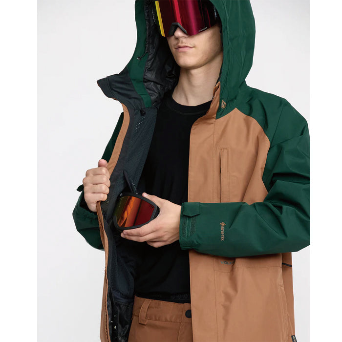25-26 VOLCOM DUA GORE-TEX JACKET TBR-TERRA BROWN 25-26