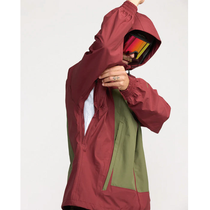 25-26 VOLCOM ARTHUR 3L JACKET BTR-BURNT RED 25-26