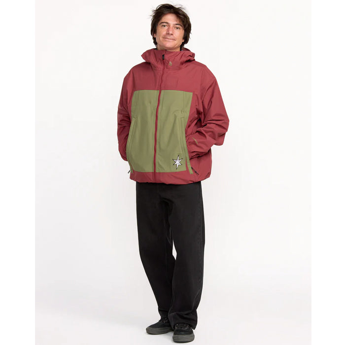 25-26 VOLCOM ARTHUR 3L JACKET BTR-BURNT RED 25-26