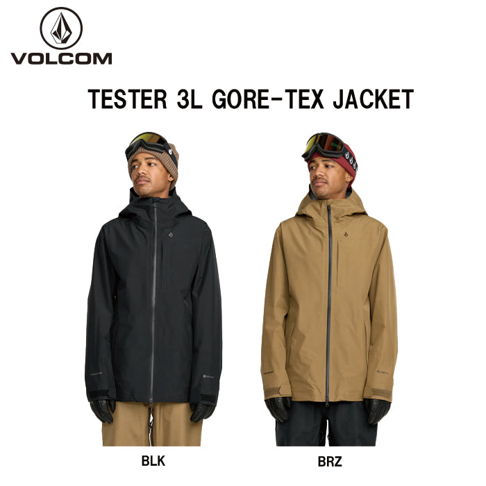 25-26 VOLCOM TESTER 3L GORE-TEX JACKET BLK-BLACK 25-26