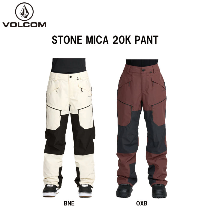 25-26 VOLCOM STONE MICA 20K PANT OXB-OXBLOOD 25-26