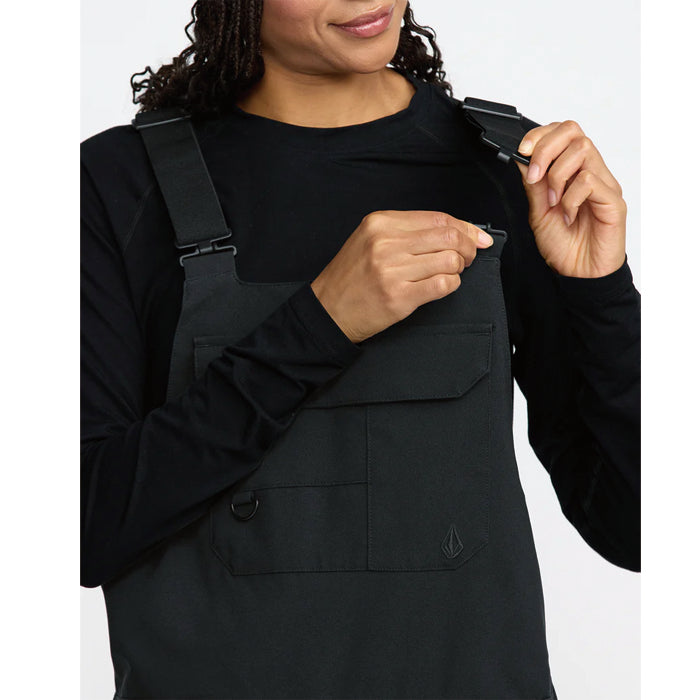 25-26 VOLCOM CRESTON 3D STRETCH BIB OVERALL BLK-BLACK 25-26